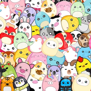 SquishMallow PNG, Skinny/Straight Tumbler wrap 20oz PNG, Digital Download