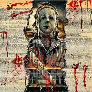 Michael Myers 2 PNG, Skinny & Tapered Tumbler wrap 20oz PNG, Digital Download