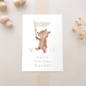 Postkaart Welkom Klein Wonder A6 | Postkaart Baby | Postkaart Geboorte | Geboortekaart Geboortecadeau
