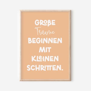 Affiche de motivation pour enfants | Pensées positives | Pédagogie Montessori | Affiches pour chambre d'enfant | Décoration murale | Cadeau | Pression