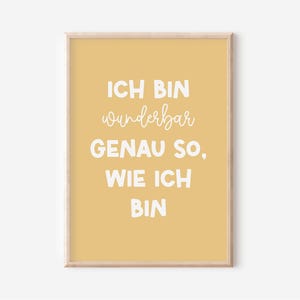 Affiche de motivation pour enfants | Pensées positives | Pédagogie Montessori | Affiches pour chambre d'enfant | Décoration murale | Cadeau | Pression