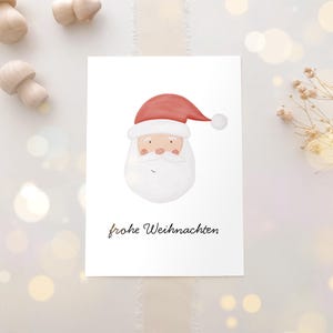 Postcard Merry Christmas A6 | Postcard Santa Claus Christmas | Postcard Christmas | Card | Christmas greeting
