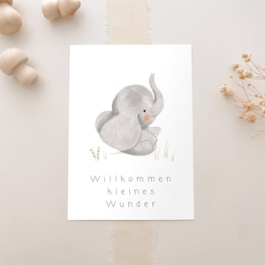Postkaart Welkom Klein Wonder A6 | Postkaart Baby | Postkaart Geboorte | Geboortekaart Geboortecadeau