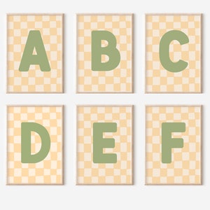Pósters para habitaciones infantiles | Cartel con letra | Cartel de muestra | Habitación de fotos de niño | Decoración de pared | Regalo