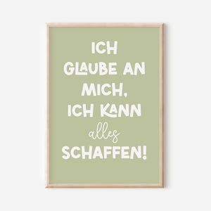 Affiche de motivation pour enfants | Pensées positives | Pédagogie Montessori | Affiches pour chambre d'enfant | Décoration murale | Cadeau | Pression