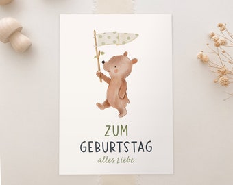 Carte postale d'anniversaire A6 | Carte postale Enfants | Carte postale d'anniversaire | Carte anniversaire enfant carte anniversaire cadeau anniversaire