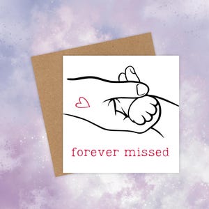 Manqué à jamais - carte de sympathie pour chat - carte de condoléances à empreinte de pattes de coeur pour chat - cadeau de deuil commémoratif pour la perte d'un animal de compagnie