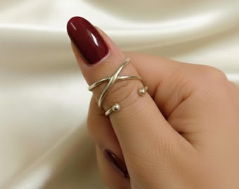 Anillo ajustable de plata alemana para artritis, soporte para la articulación MCP