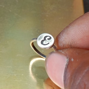 Personalized Initial Ring • Gold Custom Ring • Sterling Silver Letter Ring • Signet Initial Ring • Dainty Initial Jewelry •Personalized Gift