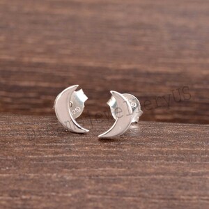 Moon Studs, Moon Earrings, Moon Stud Earrings, Crescent Moon Studs, Moon Earrings, Tiny Studs, Dainty Stud Earrings, Minimalist Earring