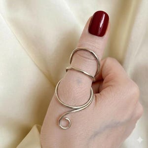 Sterling Silver Thumb Splint Ring, MCP Hyperextension, Arthritis Support