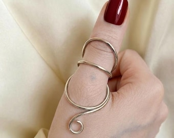 Sterlingzilveren duimspalkring, MCP hyperextensie, ondersteuning artritis