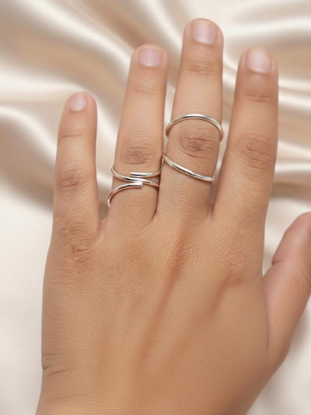Adjustable Sterling Silver Swan Neck Ring • Arthritis Splint - Etsy