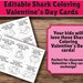 EDITABLE Printable Black and White Kids Valentine's Day Cards for ...