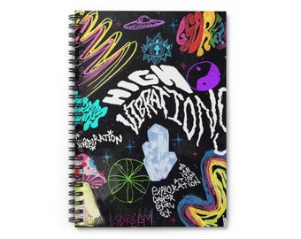 High Vibrations - LSDream Spiral Notebook - Ruled Line