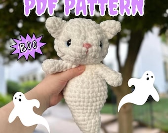 Haakpatroon voor Catsper het spookkatje (amigurumi) - ALLEEN PDF