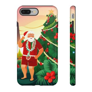 Hawaiian Santa and Christmas Tree Tough Cases