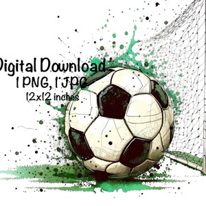 Sport Vintage Fußball Ziel Aquarell Fußball Fußball Clipart PNG Kommerzielle Nutzung Sublimation Ballspiel Trainer Fußball Mutter PNG Illustration