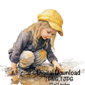 Gold Panning PNG Gold Mining Clipart Outdoor Gold Panning Watercolor Mineral Sifting Prospect Pan Sublimation Commercial Use Gold Rush Art