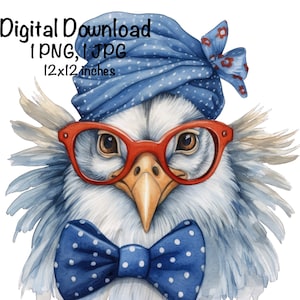 Funny Chicken PNG, Cute Chicken PNG Sublimation, Chicken Wearing Sunglasses, Commercial Use, Farm Life, Digital Download, Chicken Chick  PNG