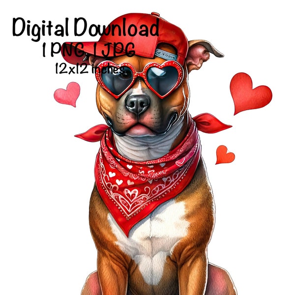 Valentine Pitbull Dog PNG Funny Dog PNG Dog Lover PNG Commercial Use Cute Valentine for Dog Mom Lover Sublimation png Cute Dogs Sublimation