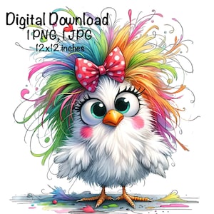 Funny Chicken PNG | Cute Chicken PNG Sublimation | Crazy Chicken png | Digital Download | Farm Life | Digital Download | Chicken Chick PNG