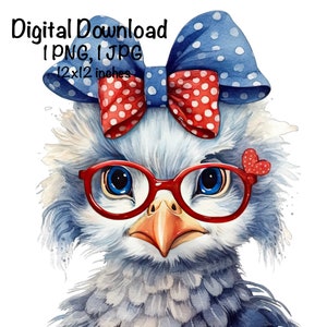 Funny Chicken PNG, Cute Chicken PNG Sublimation, Chicken Wearing Sunglasses, Commercial Use, Farm Life, Digital Download, Chicken Chick  PNG