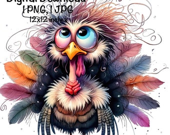 Funny Turkey PNG | Turkey Hunter Clipart | Crazy Turkey PNG | Hunting Sublimation | Turkey PNG | Turkey Hunting | Wild Turkey Sublimation