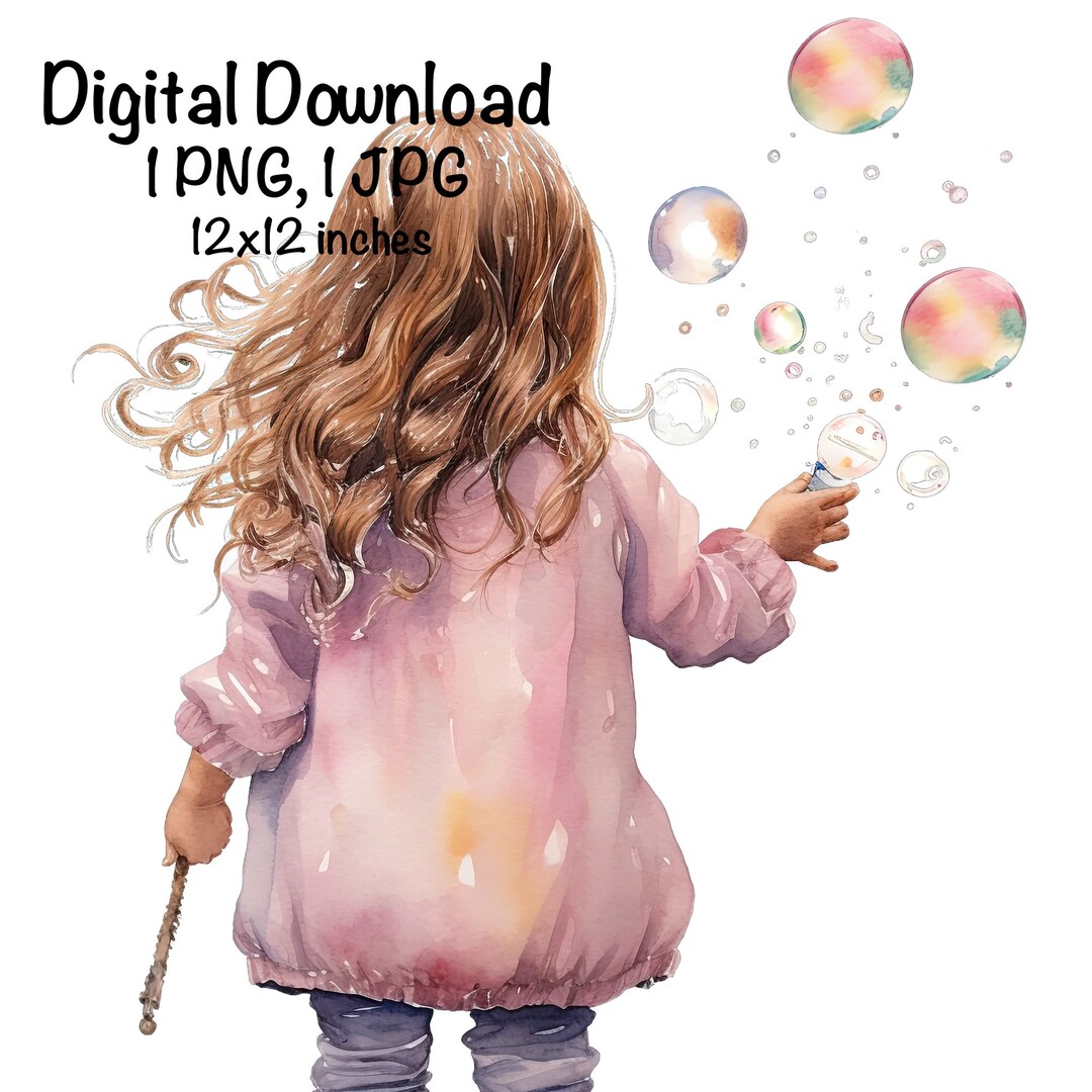 Bubble Party PNG Girl Bubble Sublimation Digital Download Girl Bubbles ...