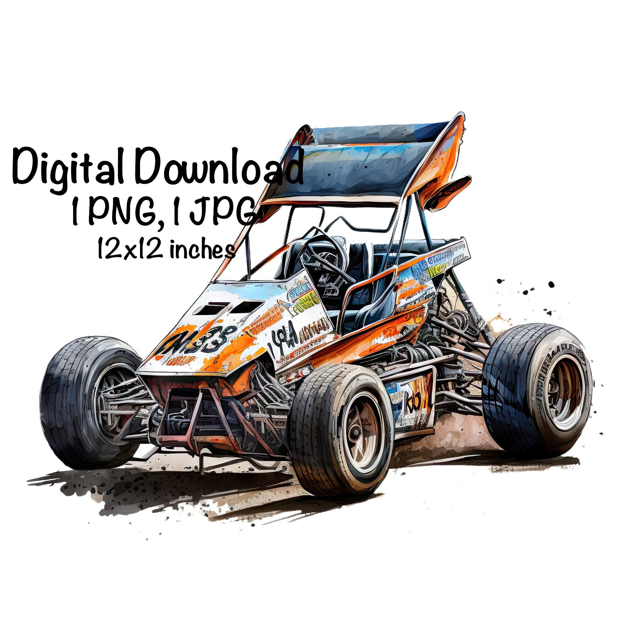 Sprint Car Outline