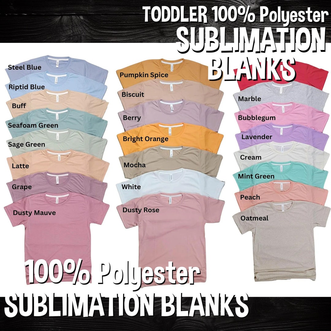 100 Polyester Toddler Crew Neck Sublimation Shirt, Kids Crew Neck