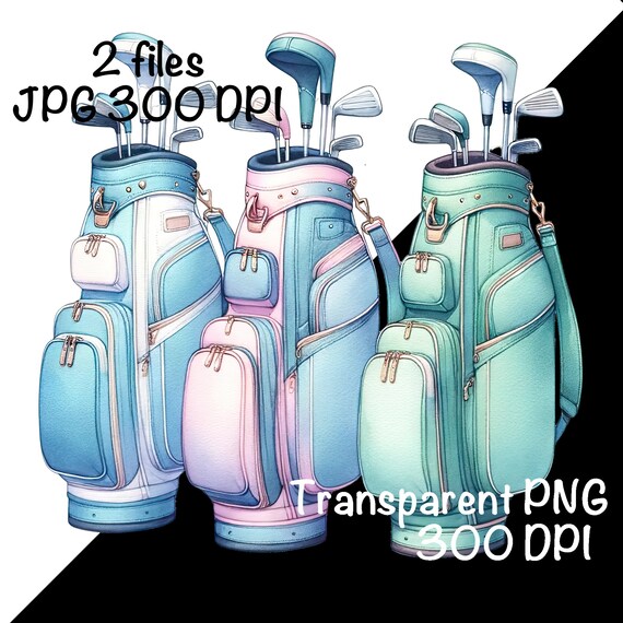 Sublimazione di sacche da golf Borsa da golf rosa PNG Ragazza