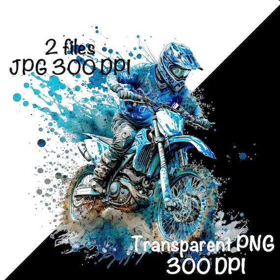 Boys Dirtbike Scrapbook Graphic Clipart