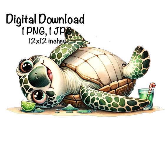 Sea Turtle, Cute Sea Turtle png, Ocean Animals Sea Turtle PNG, Sea Turtle Upside Down Kids Toddler Sublimation Turtle Sublimation Sea Turtle