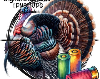 Turkey Hunting PNG | Turkey Hunter Clipart | Turkey Hunt PNG | Hunting Sublimation | Turkey PNG | Funny Turkey Png | Wild Turkey Sublimation