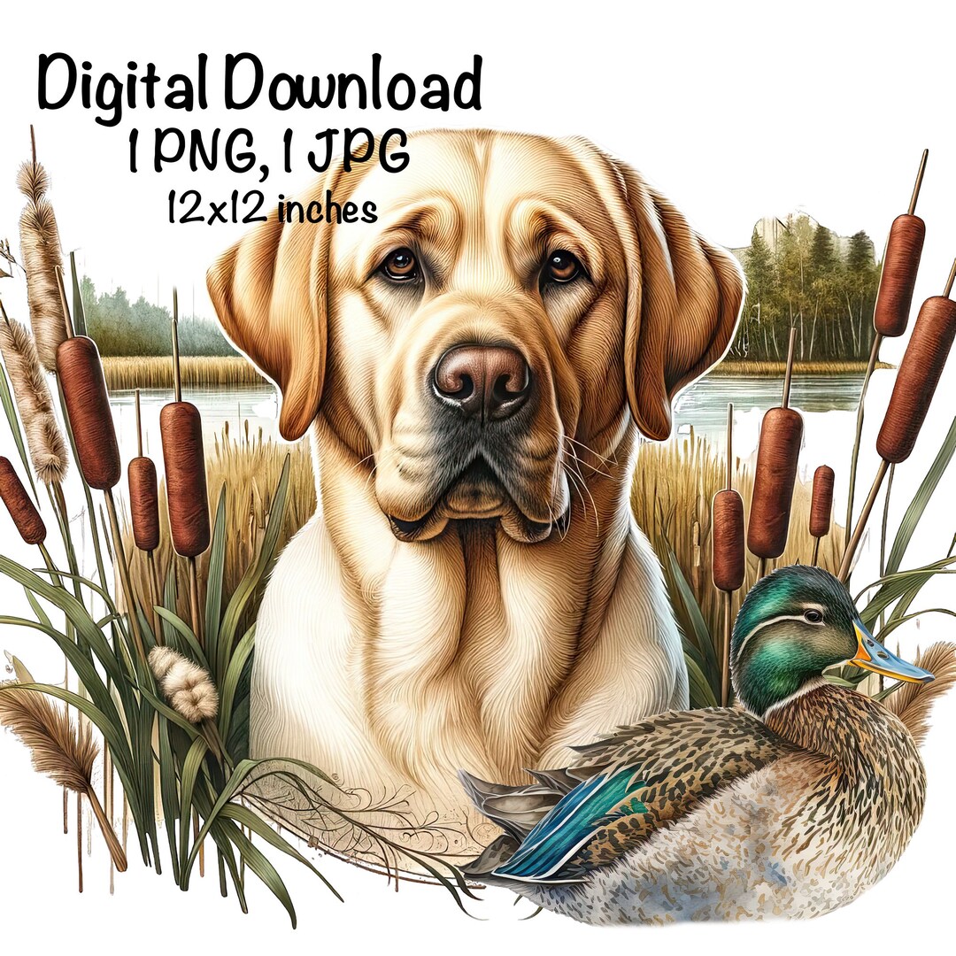 Labrador Dog Sublimation PNG Yellow Labrador Dog PNG Commercial Use ...