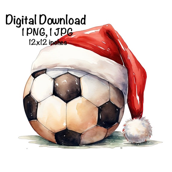 Natale Sport Vintage Pallone da calcio PNG Calcio Calcio