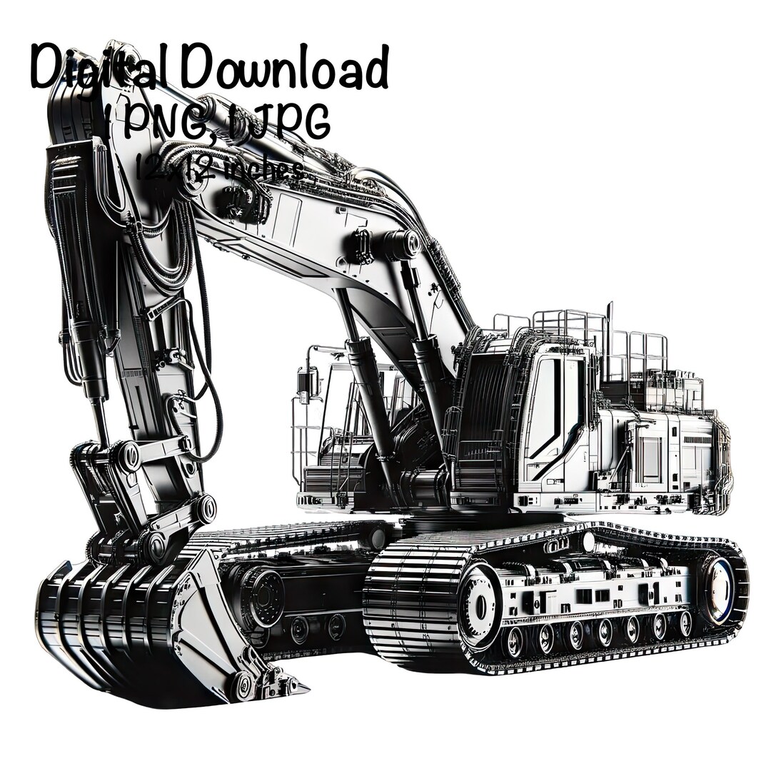 Excavator Photo PNG Clipart Construction Trucks Png Excavator Black and
