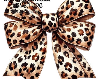 Leopard Bow Sublimation PNG, Coquette Bow Leopard Western Png Girly Sublimation Shirt Design, Girls Western Cowgirl Bow Coquette Hairbow png