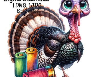 Turkey Hunting PNG | Turkey Hunter Clipart | Turkey Hunt PNG | Hunting Sublimation | Turkey PNG | Funny Turkey Png | Wild Turkey Sublimation
