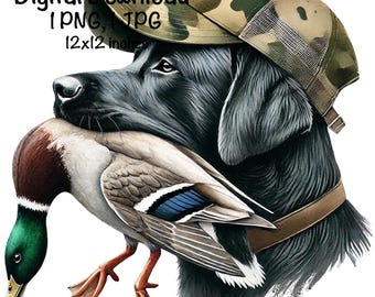 Duck Hunting Dog png, Duck hunting sublimation, Labrador Retriever Bird In Mouth Hunting PNG, Design Camo Hunting Sublimation, Duck Hunter