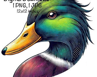 Mallard Duck PNG | Digital Download | Duck Hunting Sublimation PNG | Mallard Duck Sublimation PNG | Duck Hunter Sublimation png Hunting Png