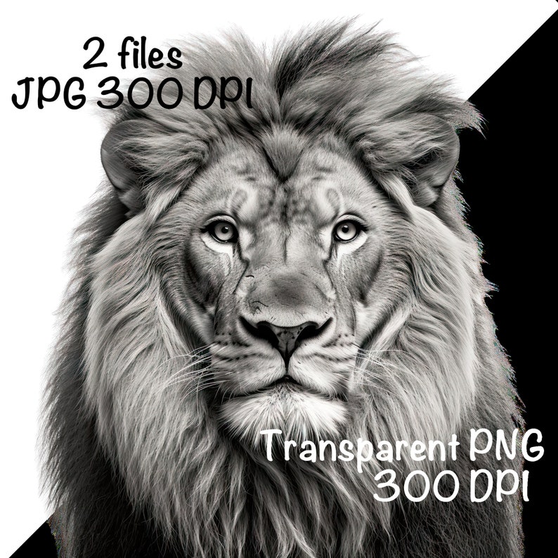 Puede incluir: Una fotograf&iacute;a en blanco y negro de la cara de un le&oacute;n. El le&oacute;n tiene una melena espesa y mira directamente a la c&aacute;mara.