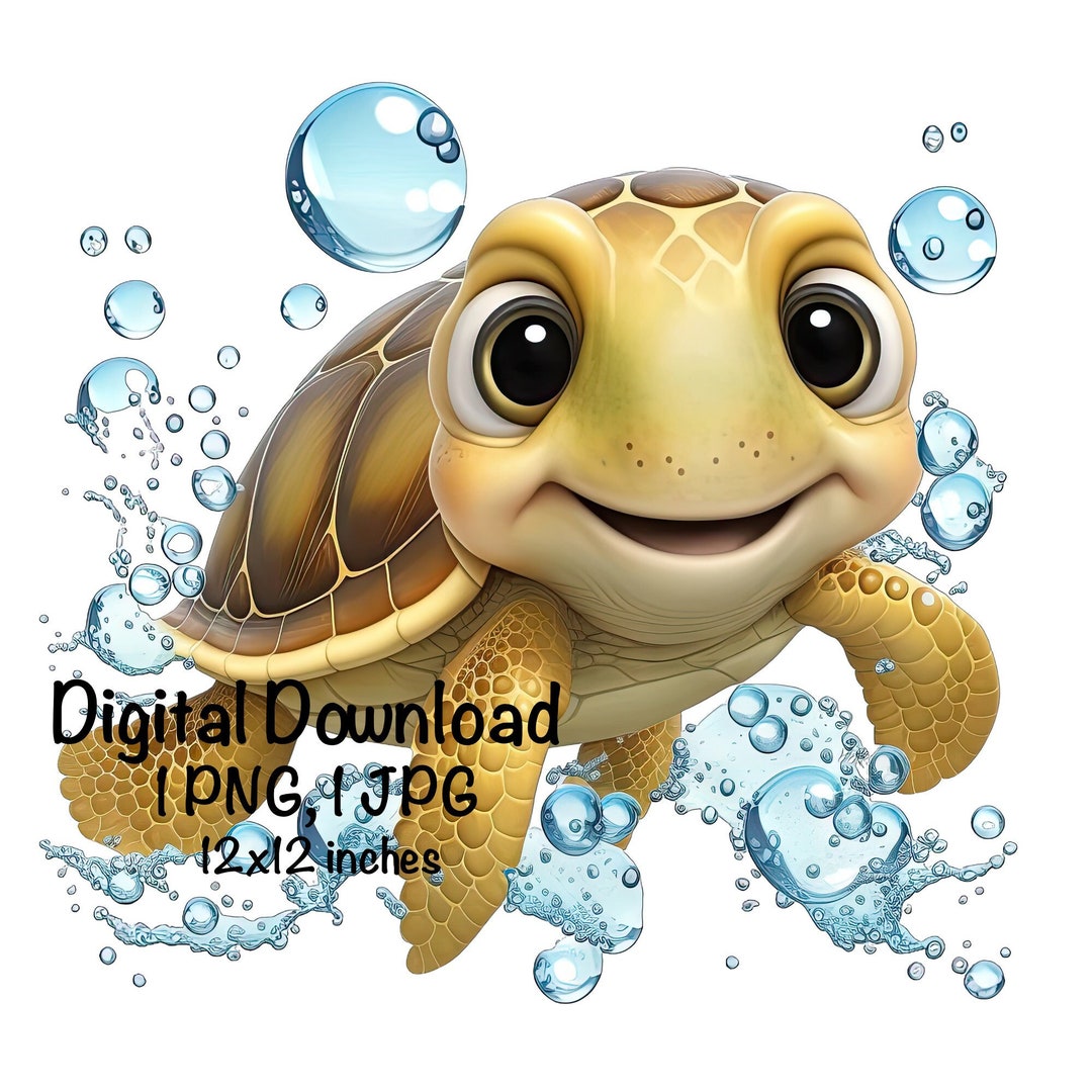 Sea Turtle Cute Sea Turtle Clipart Ocean Animals Sea Turtle PNG Sea