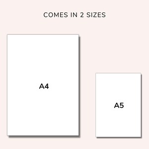 Your goal setting Planner comes in 2 sizes/ versions - Printable (A4 and A5) and Fillable PDF (A4 only)