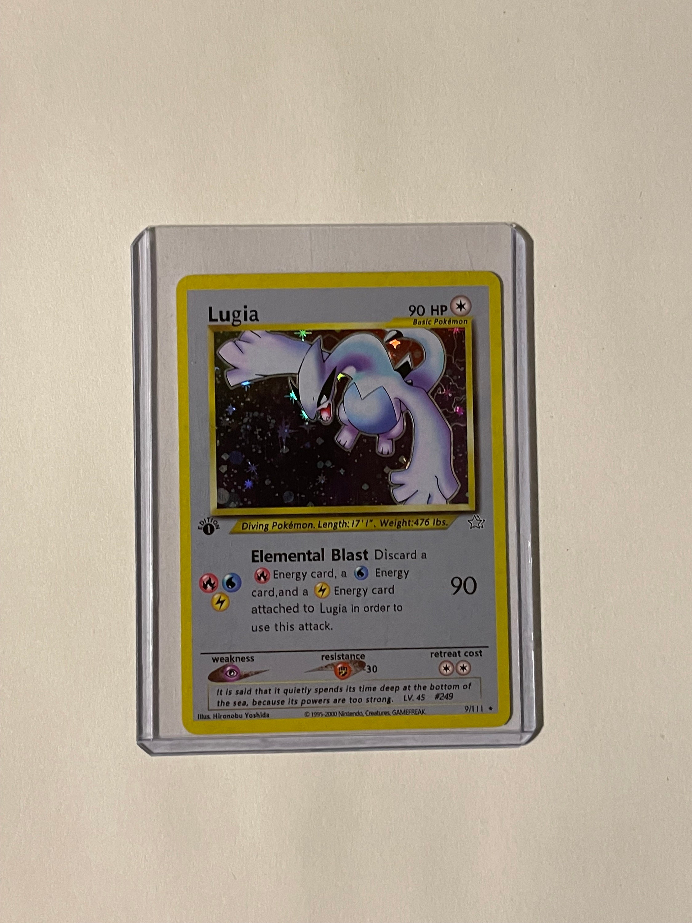 Pokémon Cards 1st Set Edition Foil Flash Cards Lugia Neo