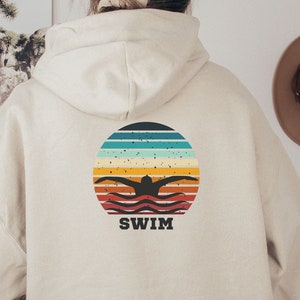 Swim Hoodie, Retro Swimmer Shirt, Swimming Sweatshirt, Swim Hoodie, Gift For Swimmer, Swim Kids Shirt, Gift for Teen