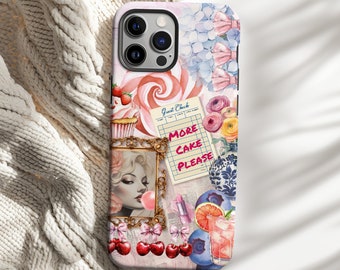 MagSafe® Coquette Collage Phone Case, Girly, Collage, Bow Phone Case,  Y2K, Preppy, iphone case