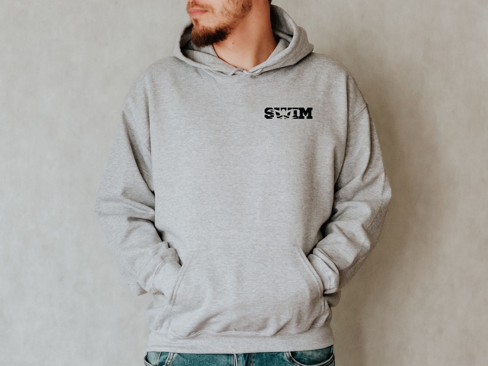 Embroidered Swimming Unisex Hoodie, Swim Sweatshirt, Swimming Hoodie, Swimming Gift, Swimmer Gift, Swimmer Sweatshirt, Gift For Swimmer - UK