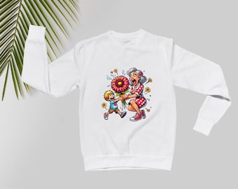 Mutter und Junge PDF, PNG - Passendes T-Shirt Design für Muttertag - Niedlicher digitaler Download für Sublimation und HTV